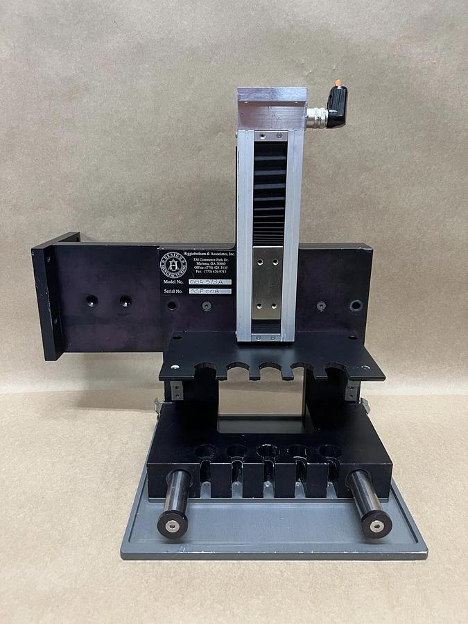 Used Higginbotham & Associates CIBA 973A Linear Positioning + Sample-Holding Assembly
