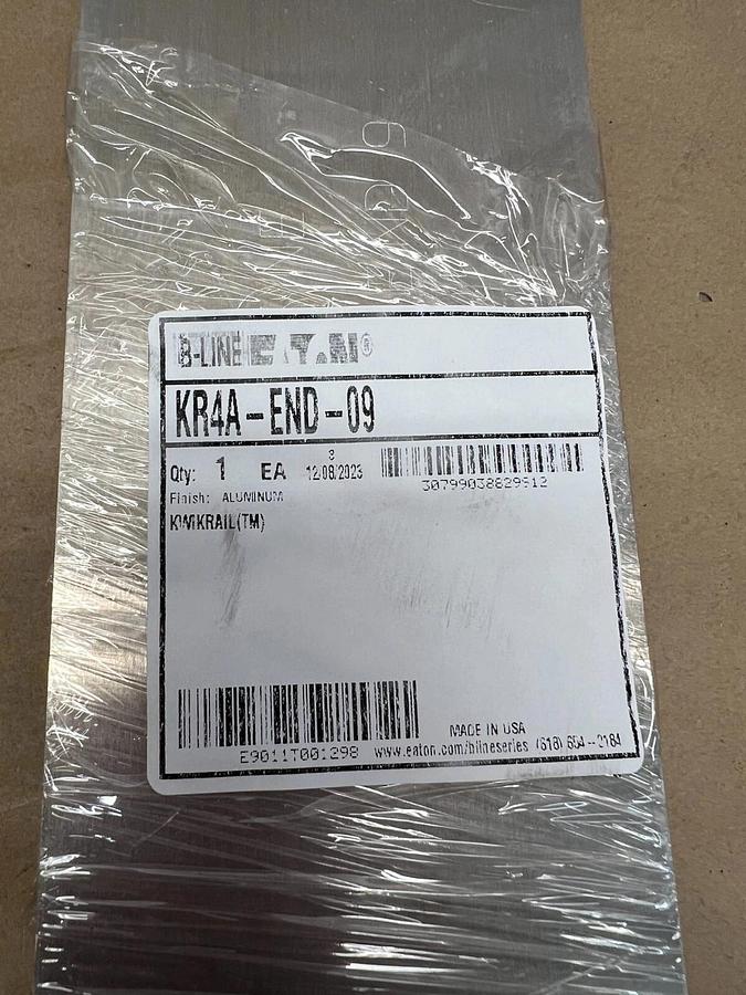 Eaton B-LINE KR4A-END-09 Aluminum Kwik Rail Cable Tray System - Lot of 2