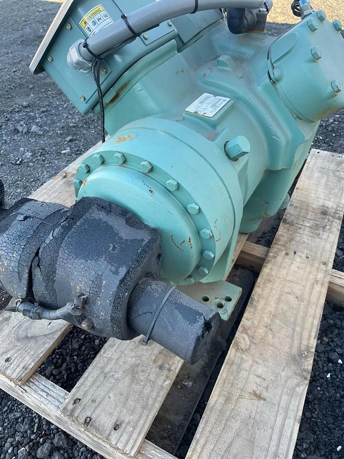 Used Carlyle 06EZ450-370 Semi-Hermetic Compressor, 3 Ph, 60 Hz, 208-230/460V