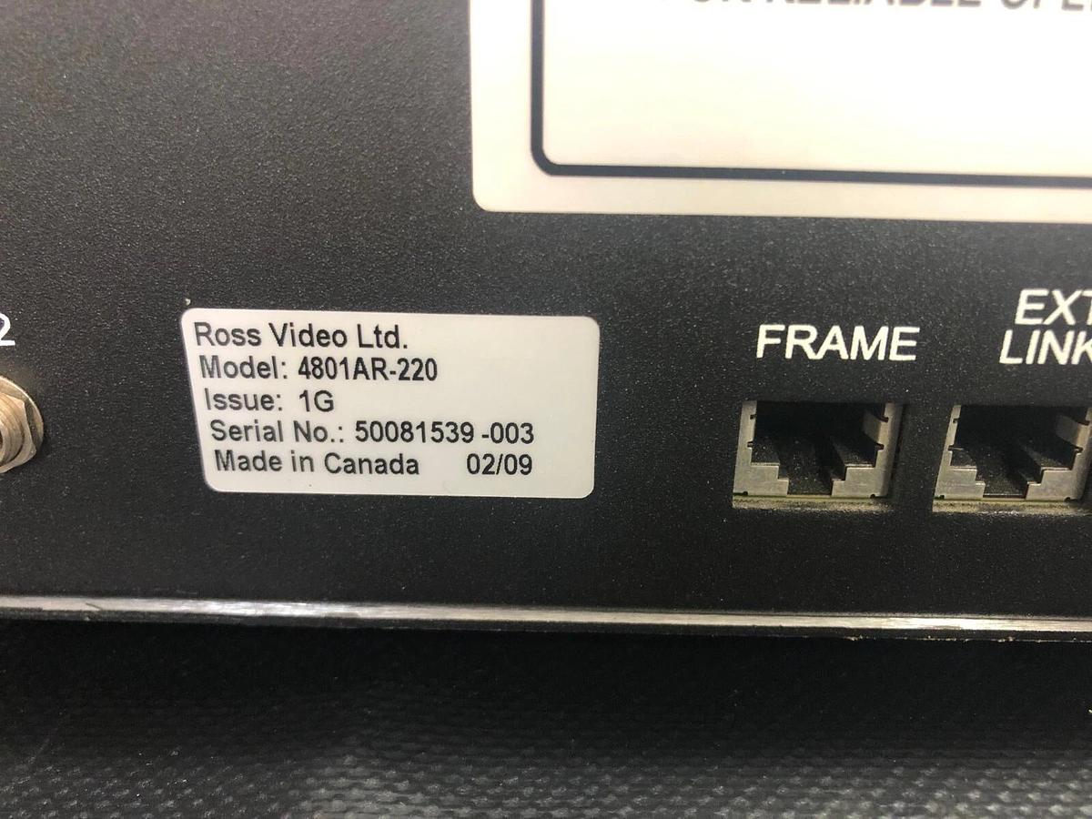 Used Ross Crossover 12 Panel 4801AR-220 Video Production Unit