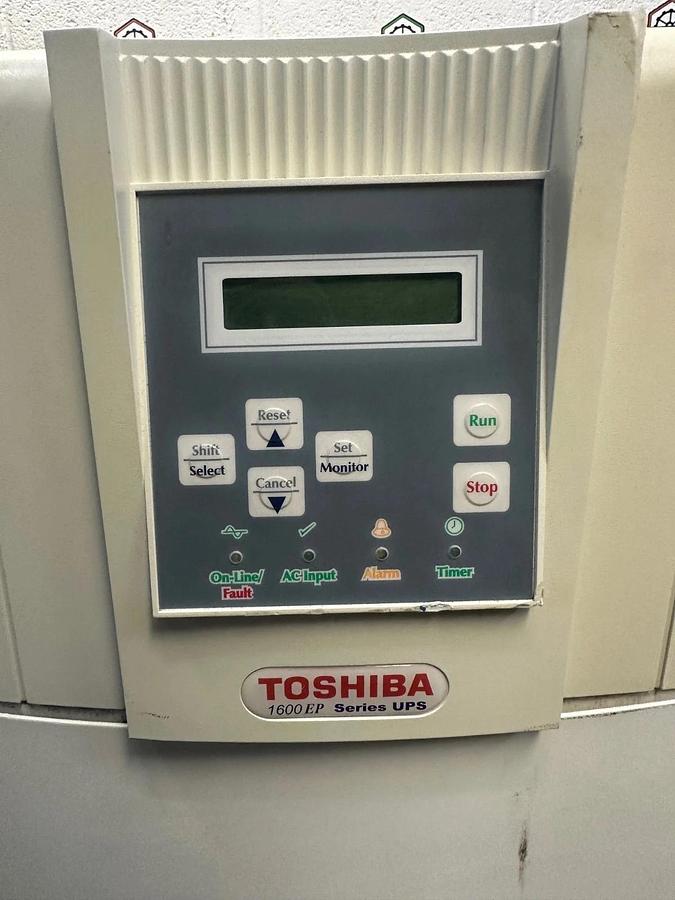 Used Toshiba UE3G2L220C61T Uninterruptible Power Supply 1600EP Series UPS 22KVA 91.6A
