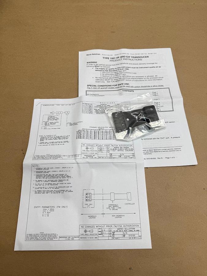 Used Bellofram 966-090-000 Pressure Transducer *NEW*