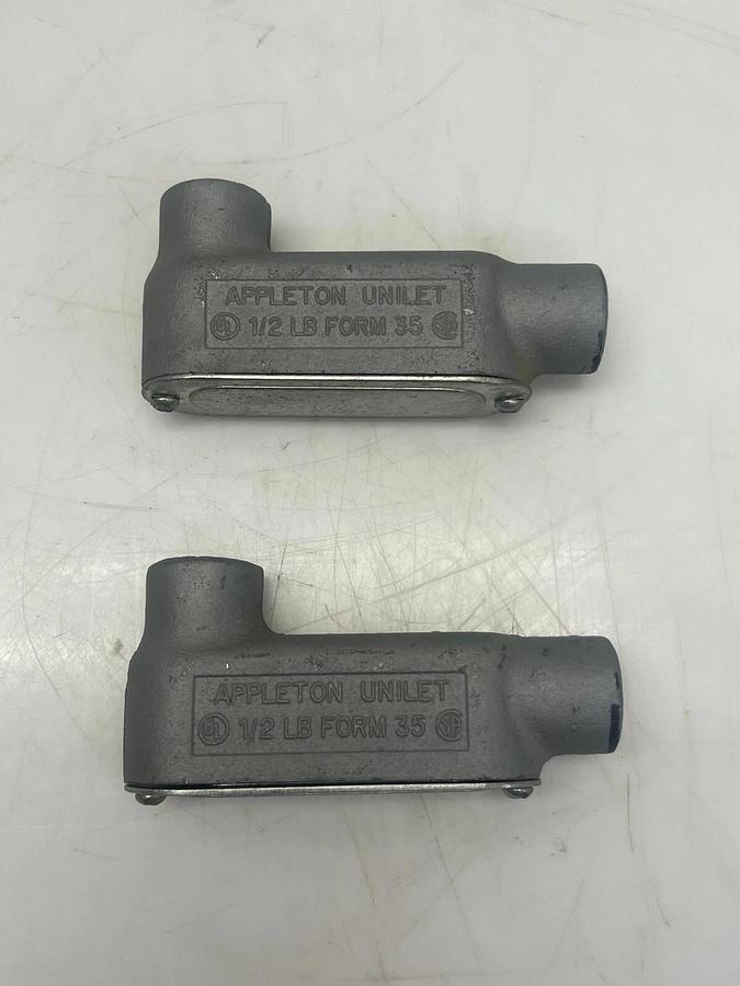 Used Appleton Unilet 1/2” LB Form 35 - Lot of 2