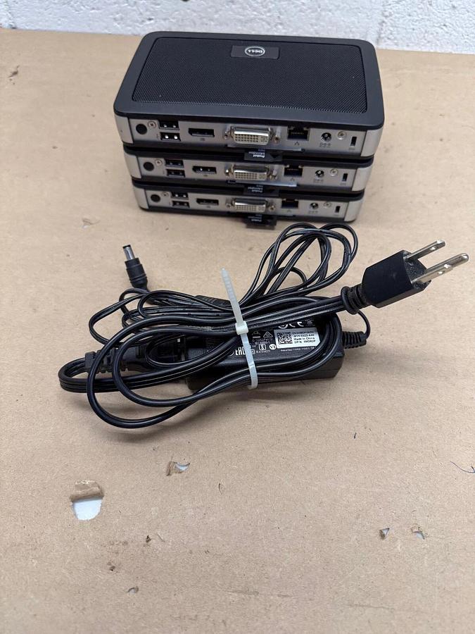 Used Dell WYSE 5030 P25 TERA2 512R RJ45 Zero/Thin Client Mini Desktop, Power Cord (3)