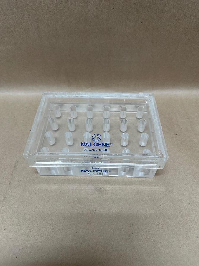 Used NALGENE 6720-9150, 71-6720-0150 Beta Radiation Shielding Microtube Wells