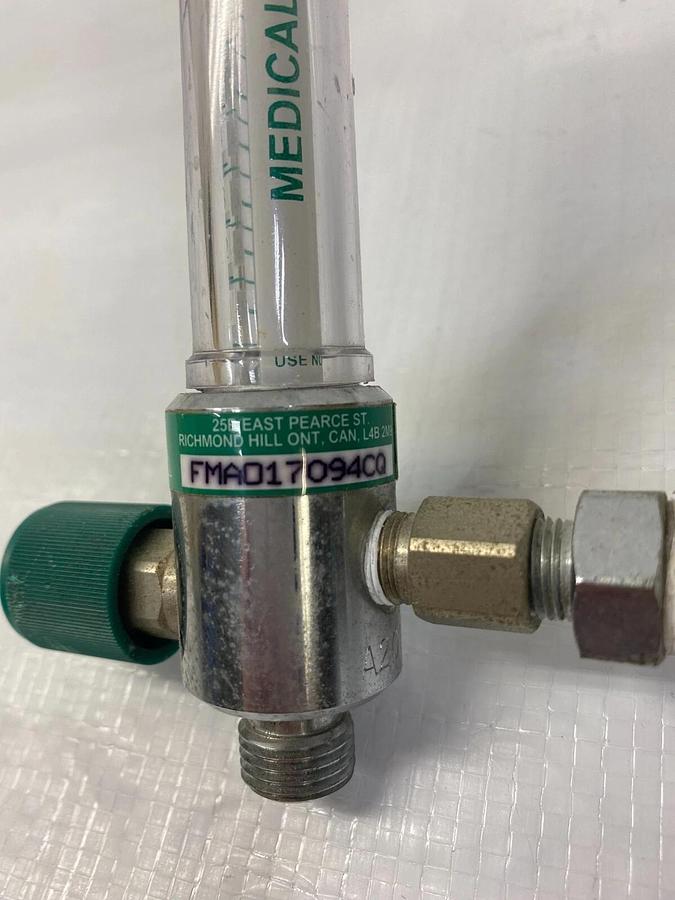 Used Radnor RC250-50F540 Compressed Gas Regulator W/Amex FMAO17094CQ Flow Meter