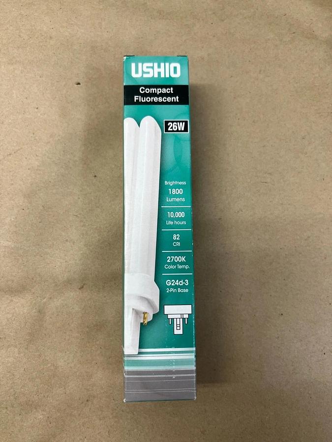 Used USHIO CF26D/827 26W Compact Fluorescent - Lot of 5