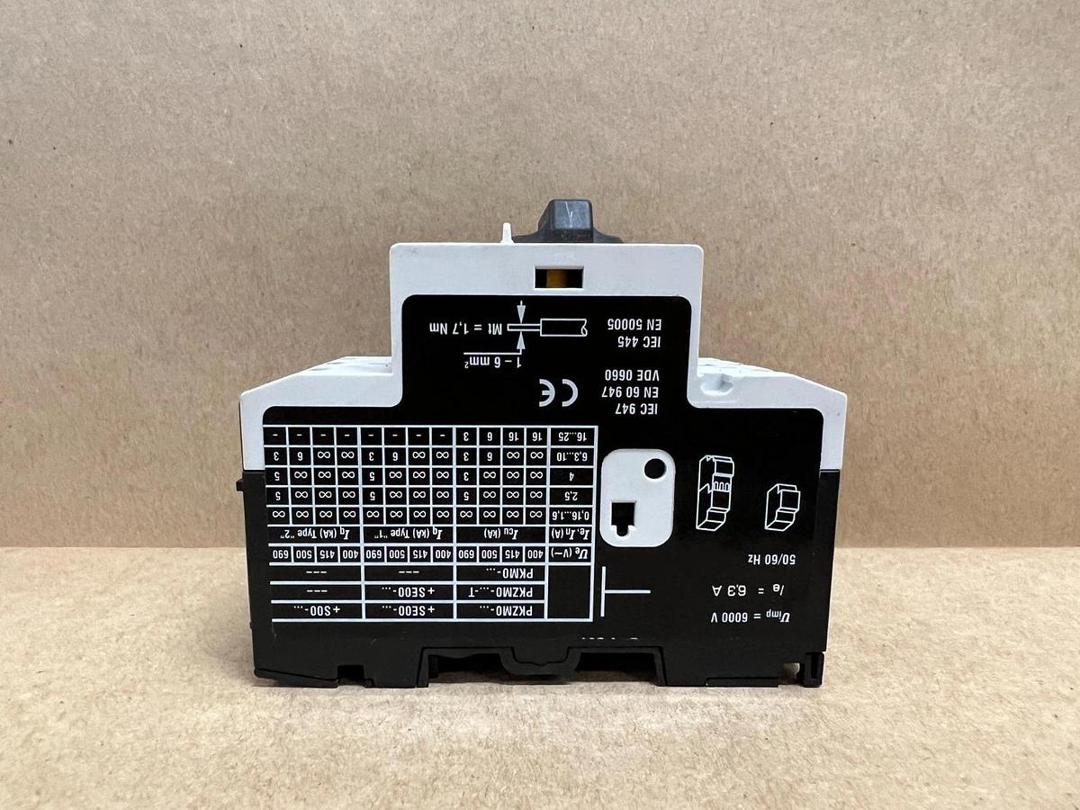 Used Moeller PKZM0-6.3 Motor Protective Circuit Breaker, 4.0-6.3A - Lot of 7