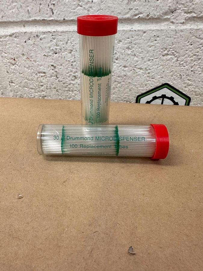 Drummond Scientific Cat 330G, 30 uL Microdispenser Replacement Tubes, (2) of 100