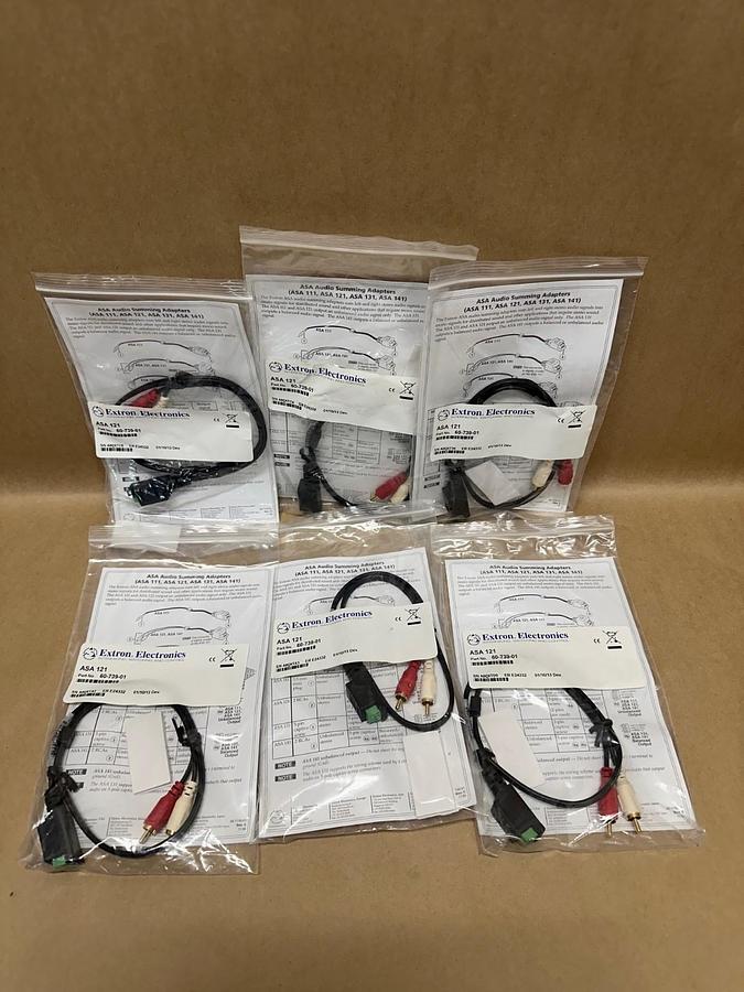 Used Extron Electronics ASA 121 Audio Summing Adapter - Lot of 6 *NEW*