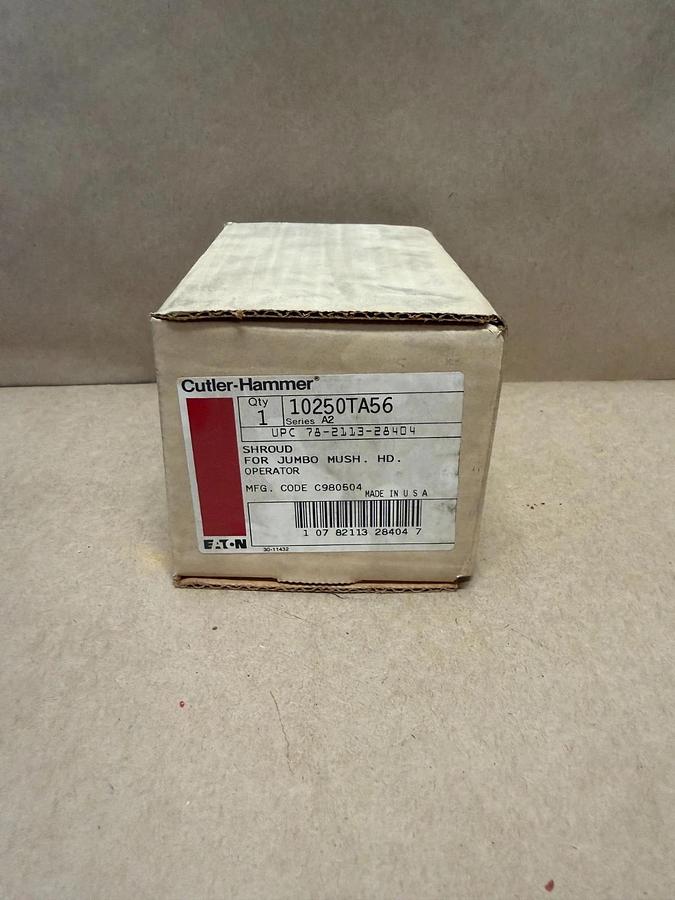 Used Cutler-Hammer 10250TA56 Shroud for Jumbo Mushroom Head Operator