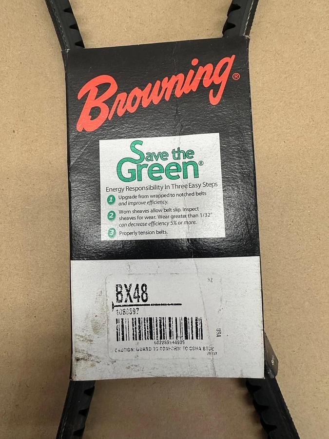 Used Browning BX48 V-Belt, Lot of 4 *NEW*