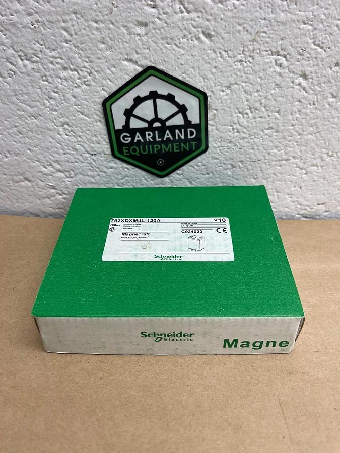 Used Schneider Electric Magnecraft 792XDXM4L-120A Relay, 4PDT, 6A Coil: 120VAC Qty 10