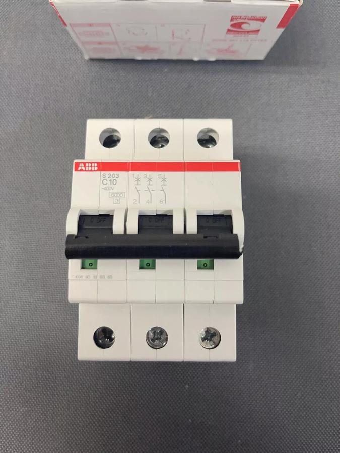 Used ABB S 203-C10 Cable Protection Switch