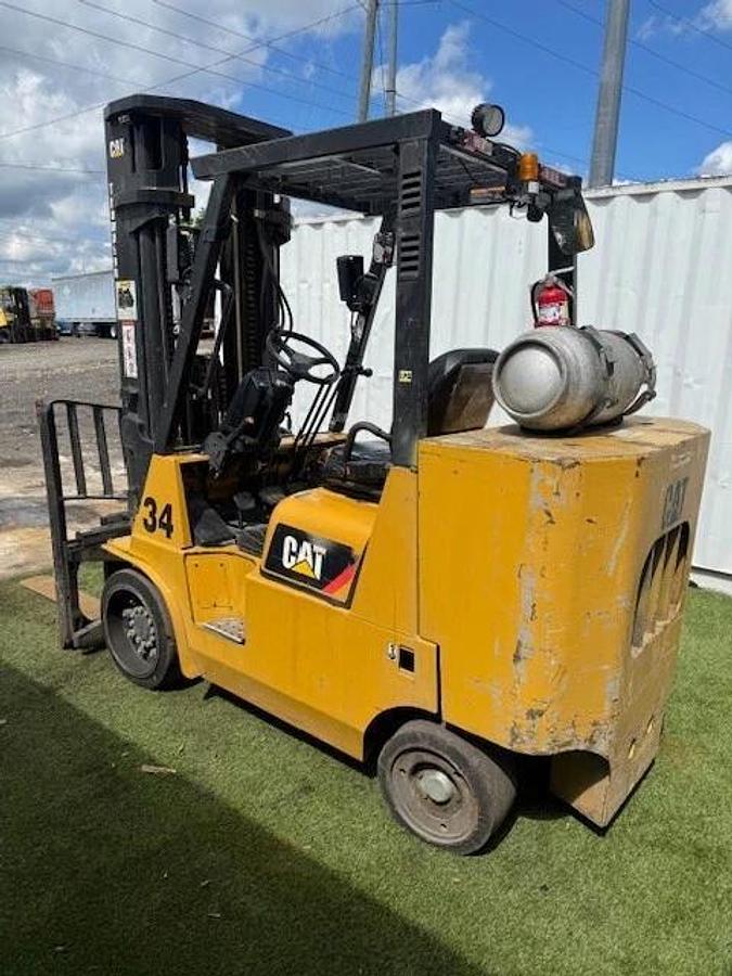 Used Caterpillar ForkLift GC45KSTR, 9100 lbs, Cushion Tire, LP Forktruck