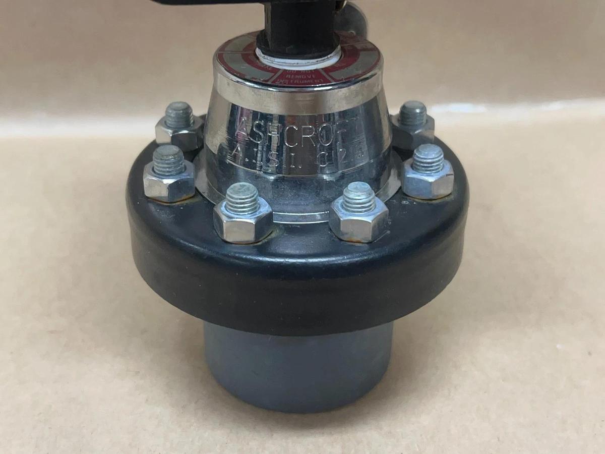Used Ashcroft 0-100 PSI Duragauge Pressure Gauge w/ Type 00 Threaded Diaphragm Seal