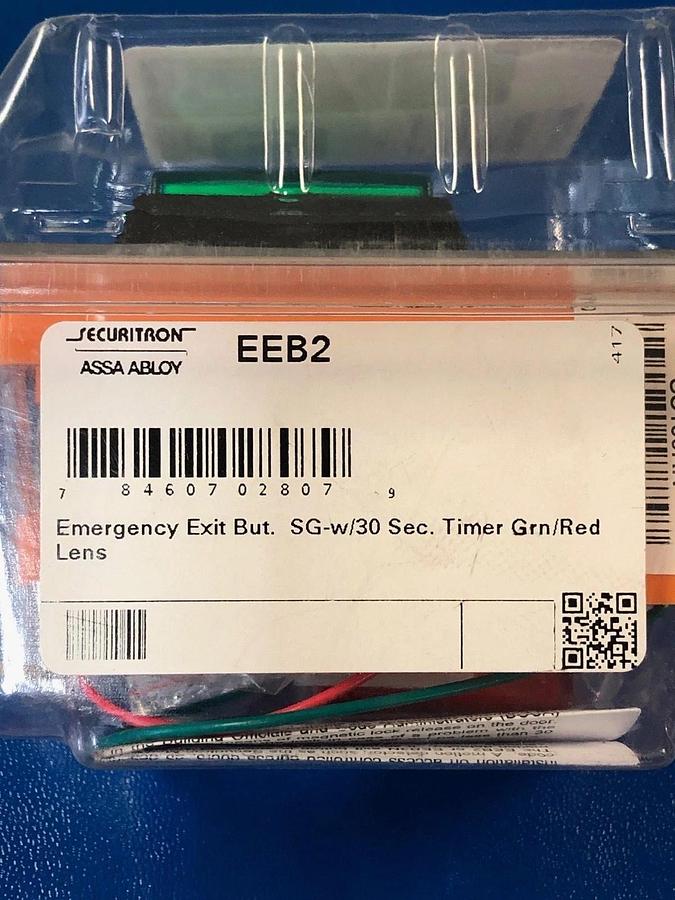 Used Securitron Assa Abbloy EEB2 Emergency Exit Button 490-20970