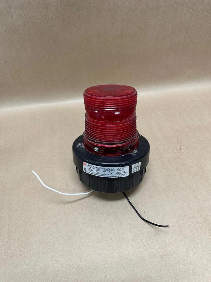 Used Federal Signal Corp AV1-LED-120R Red Audio/Visual Incandescent Light 120VAC .27A