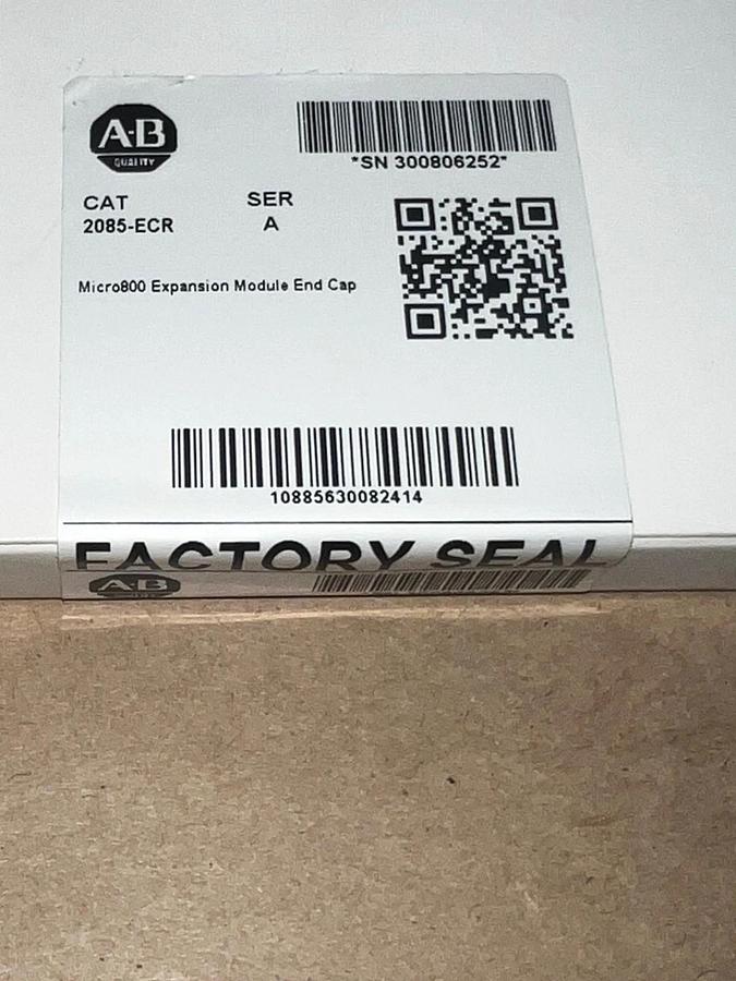 Used Allen Bradley 2085-ECR Ser A Micro800 Expansion Module End Cap *FACTORY SEALED*