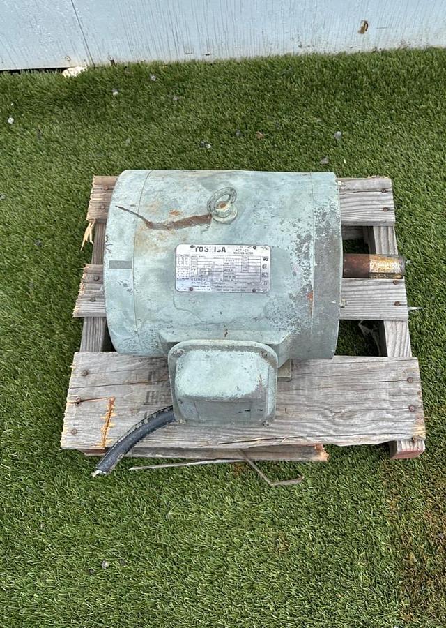 Used Toshiba 0036DPSA21A-P 3Hp Motor @ 1160RPM, 230/460V, 3 Phase, 213T Frame, 60Hz