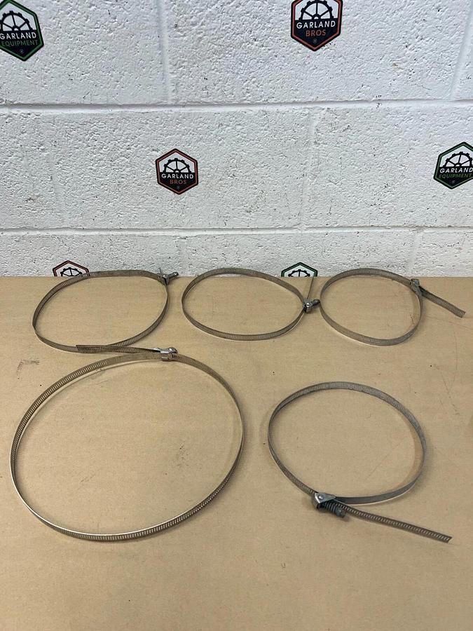 Used Stainless Steel Hose Clamps - Lot of 5