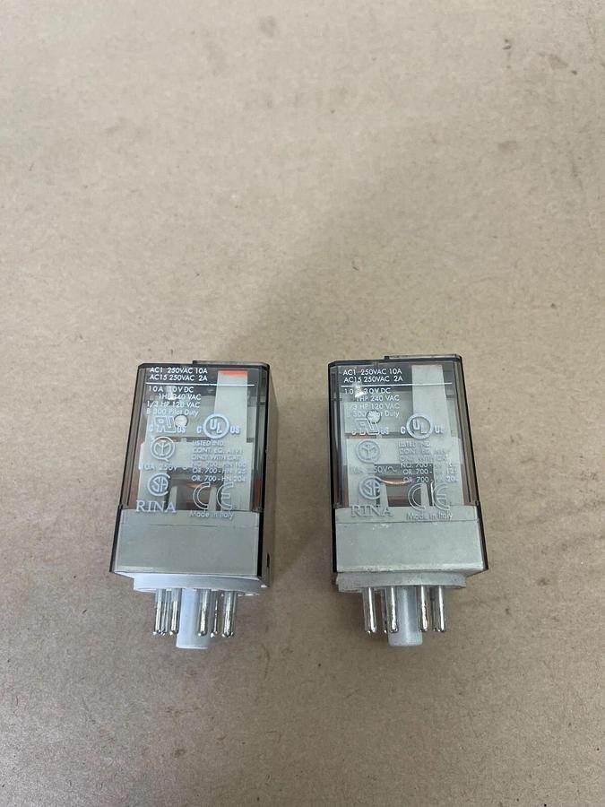 Used Allen-Bradley 700-HA32A1 Relay, Series D, 120 VAC, 10 Amp - Lot of 2