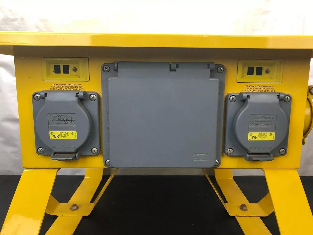 Used Hubbell SBSB2 Temporary Powerbox w/ Multiple Receptacles