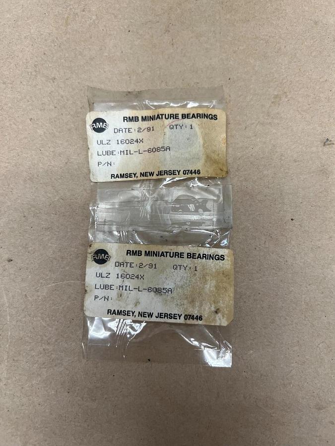 Used RMB Miniature Bearings ULZ 16024X - Lot of 2 as pictured