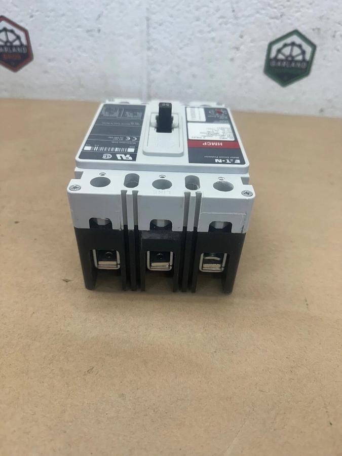 Used Eaton HMCP050K2C Motor Circuit Protector 50A, 600VAC-250VDC, 3 Poles