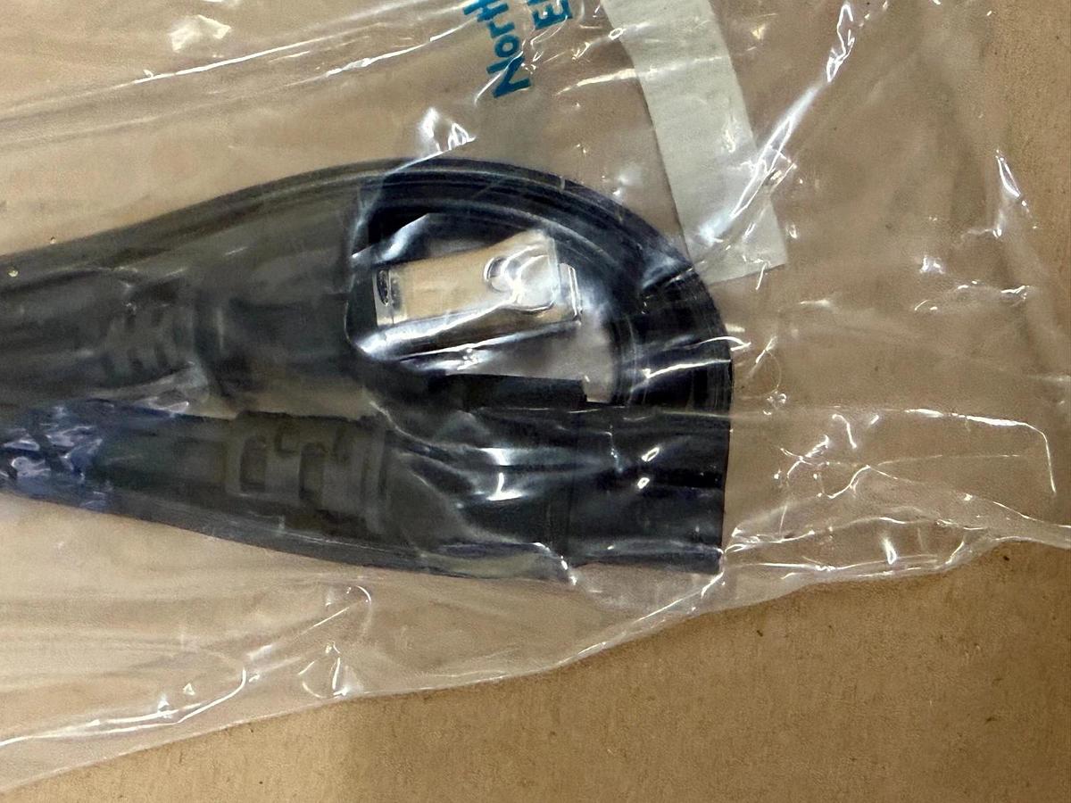 Used 6-ft Polarized 2-Slot AC Power Cord - Lot of 2