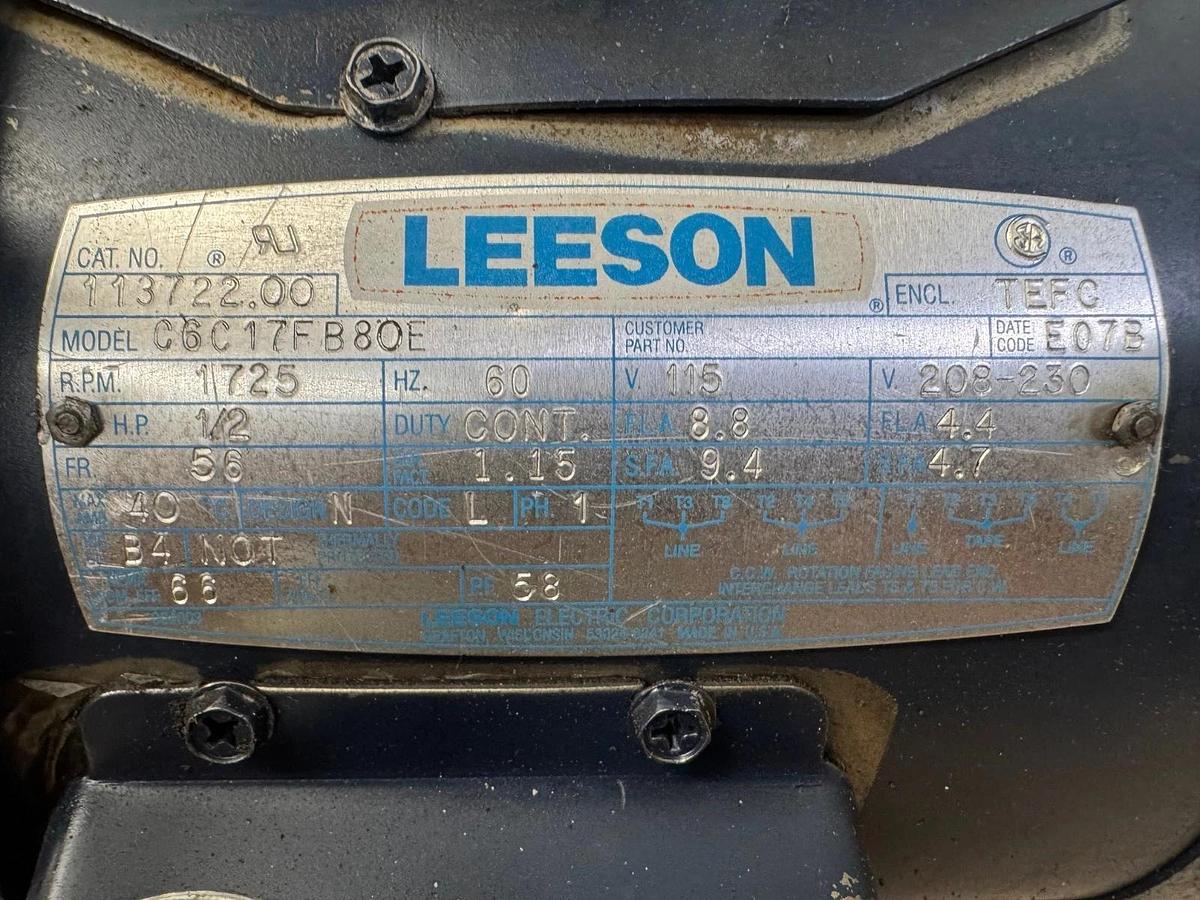 Used Delta Power Co A23 0 6 Hydraulic Pump System, C6C17F80E 1/2Hp Motor @ 1725RPM