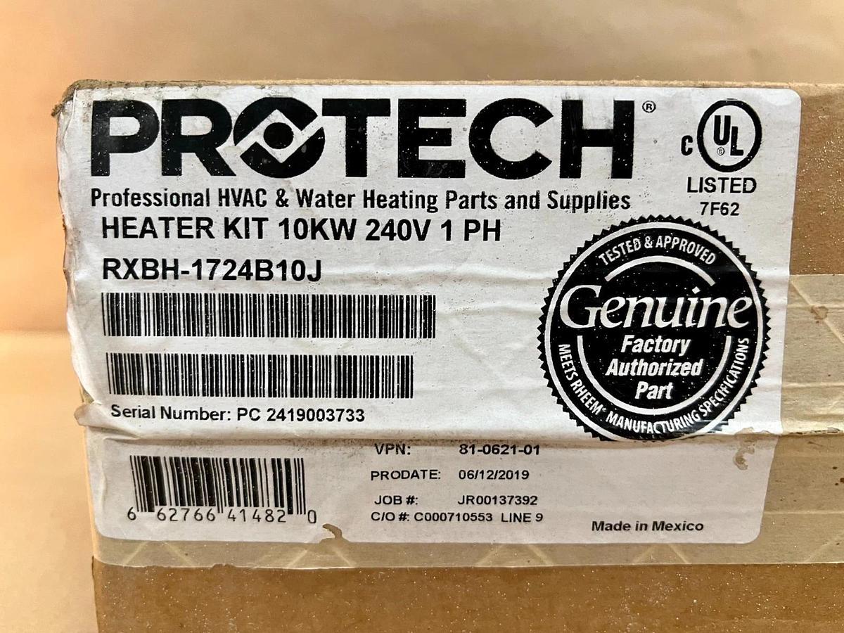 Used Protech RXBH-1724B10J 10Kw, 240V, 1Ph Electric Heater Kit *FACTORY SEALED*