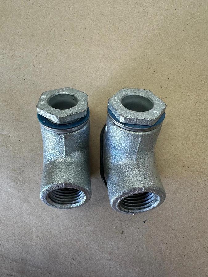 Used Crouse-Hinds 1/2” S Conduit Fitting - Lot of 2