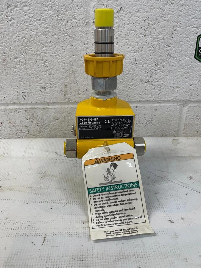 Used +GF+ Signet (George Fischer) 2560 Flowmag 30 VDC, 2.5 w, 20 mA