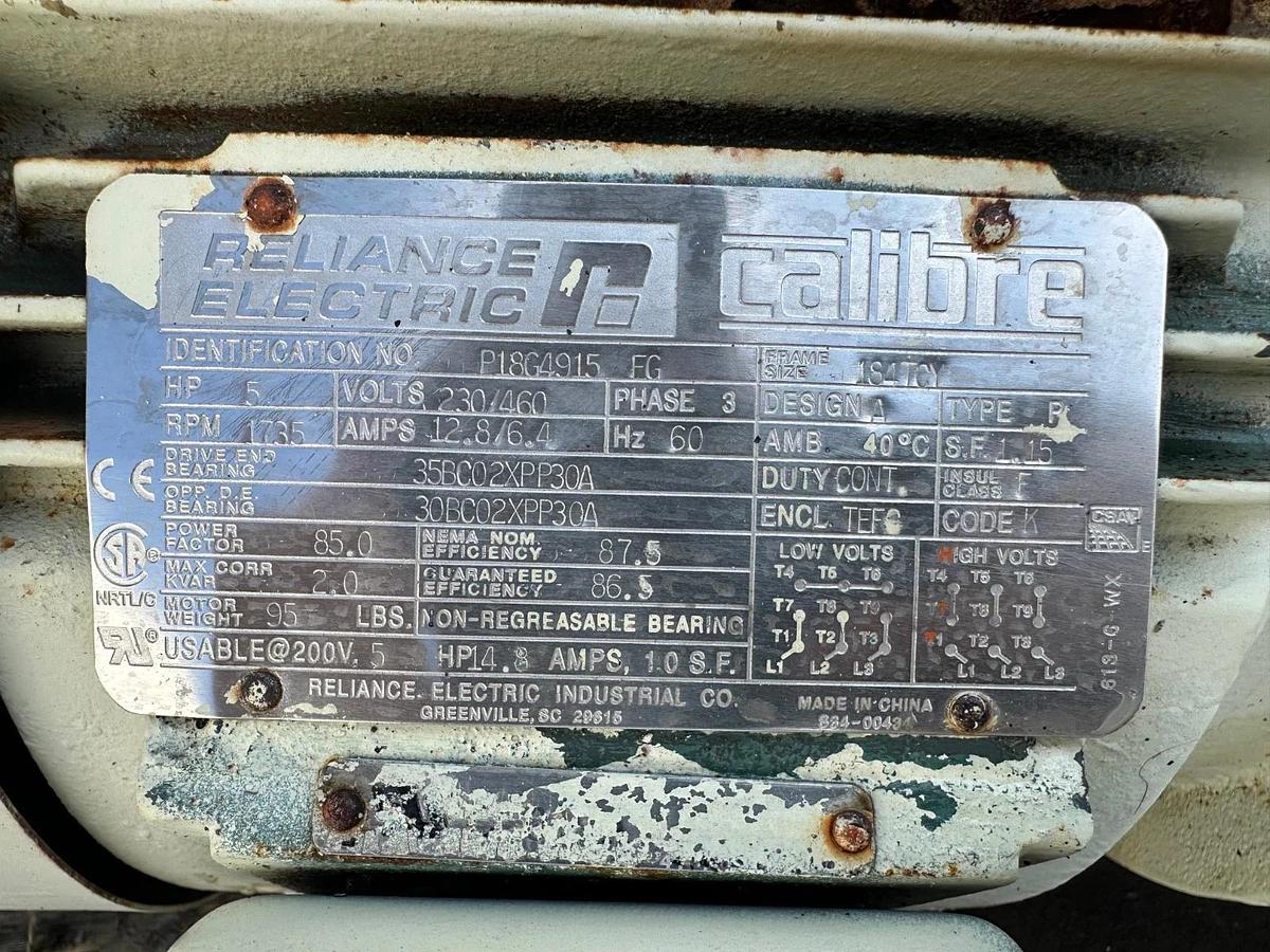 Used Quantis HB482CN180TC 8.29:1, 9.8Hp, 1750RPM Gearbox, 5Hp Motor @ 1735RPM 3Ph