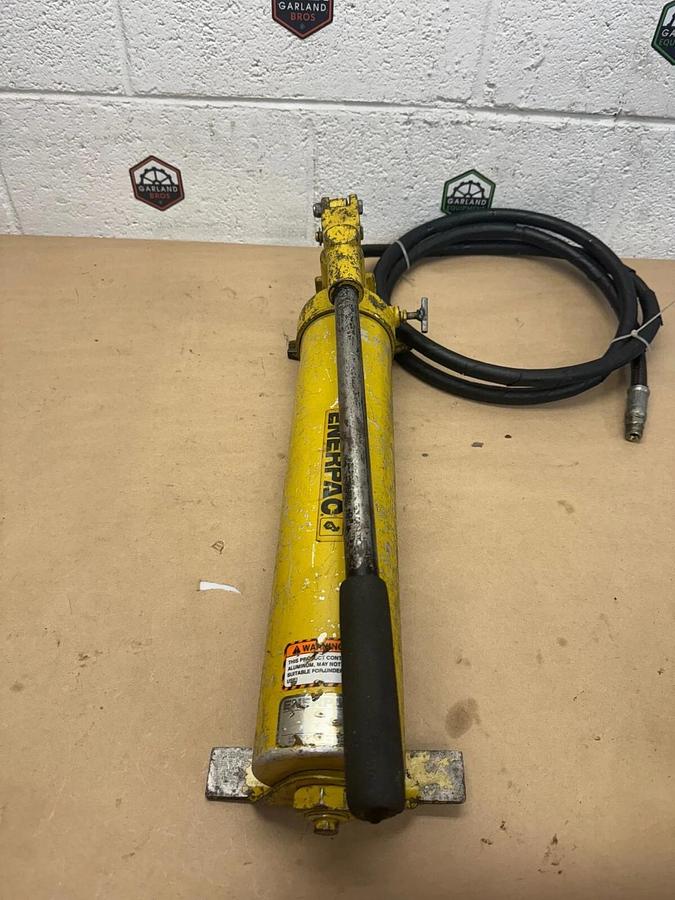 Used Enerpac P80 Hydraulic Hand Pump w/ Jack Fitting