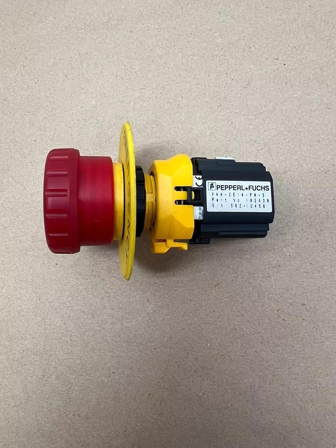 Used PepperL + Fuchs Emergency Stop Button