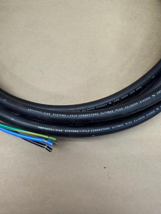 Used Allen-Bradley 2090-XXNPMP-10S09 Power Cable, Series A, Bulletin 2090, 9m