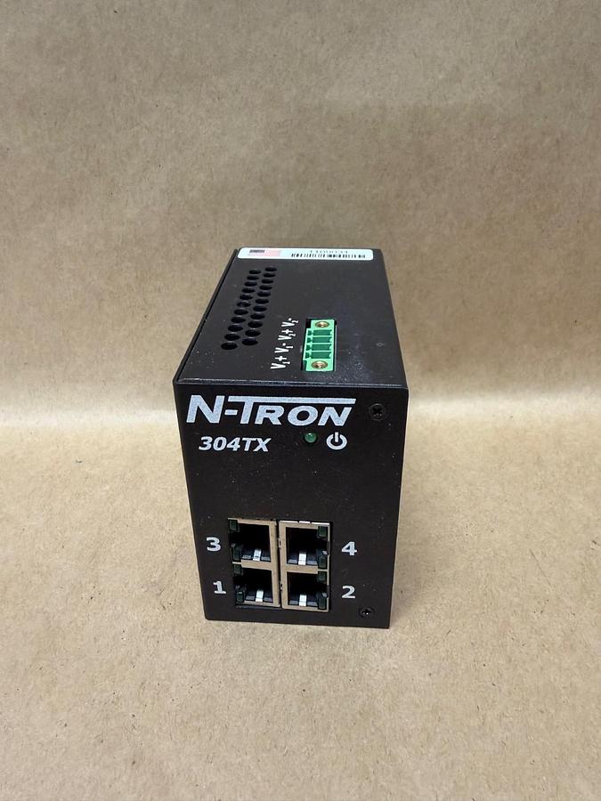 Used N-TRON 304TX 4-Port Industrial Ethernet Switch