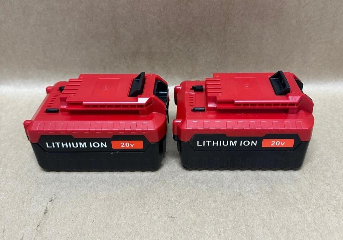 Used Powerextra 2 Pack 20V 6Ah Battery for Porter Cable PCC685L