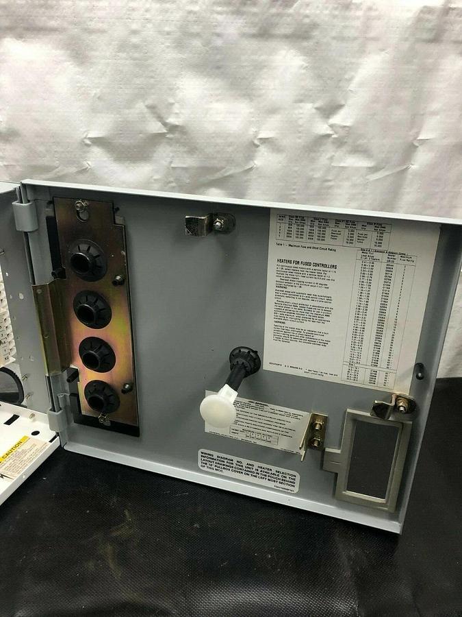 General Electric 8000-FVNR Motor Control Center, Size 1, 3 HP, 480 Volts