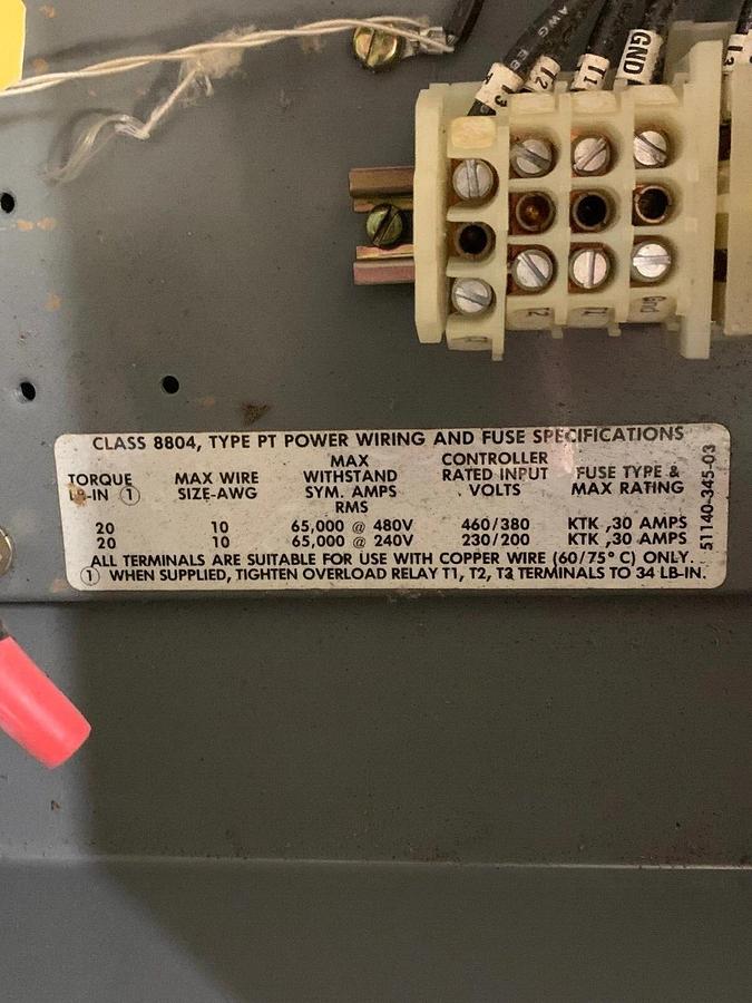 Used Square D PT10EG4 Omegapak Adjustable Frequency Controller 460V 7.3A 3HP