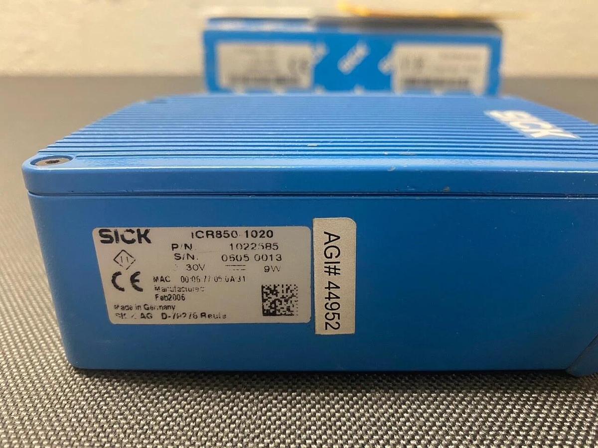Used Sick ICR850-1020 Fixed Barcode Reader w/ Software V1.86