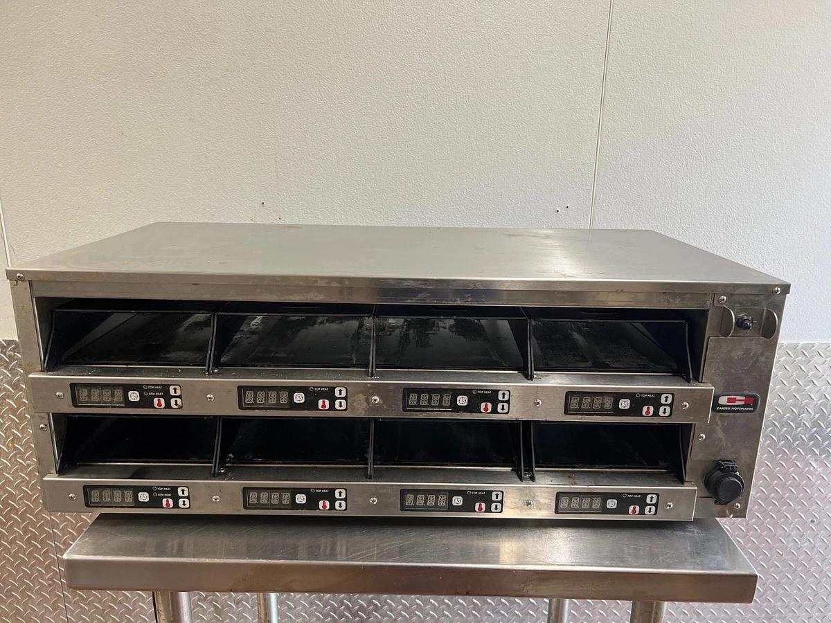 Used Carter Hoffman M243P-B 8-Slot Warming Unit/Trays