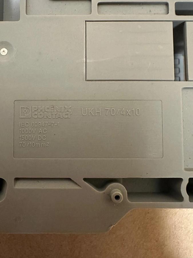 Used Phoenix Contact UKH 70/4x10 Potential Collective Terminal