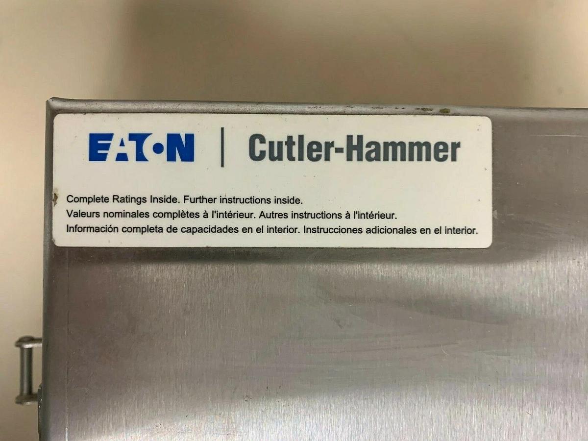 Used Eaton Cutler Hammer DR3080UW Rotary Disconnect Switch 600 Volts 60 Hz