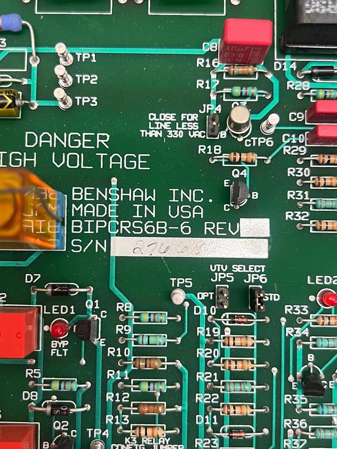 Benshaw Inc. BIPCRS6B-6 Control Circuit Board