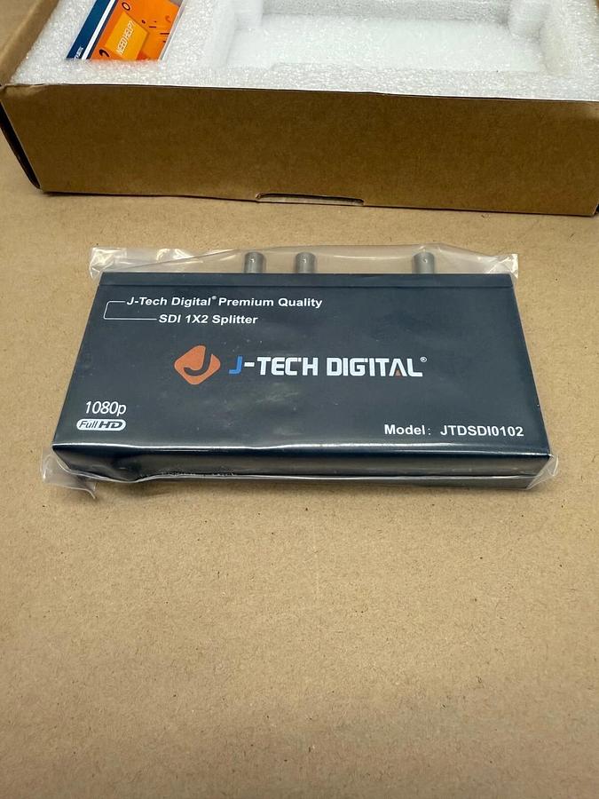 J-Tech Digital JTDSDI0102 SDI 1X2 Splitter, 1080p Full HD, 5V-12V, JTD-178