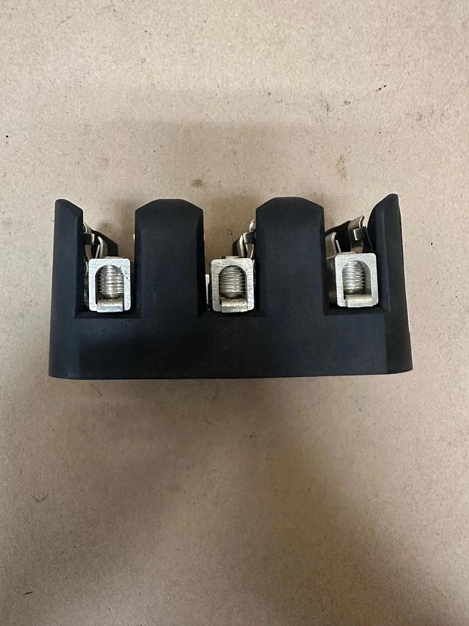 Used Littelfuse LFT600603C Class T Fuse Block w/ LFT60060FBC Fuse Block Cover (x3)