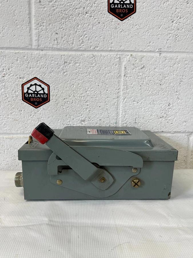 Used Square D HU361 Safety Switch 30 Amp, 600 VAC, 3 Phase